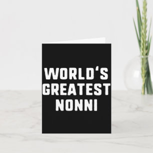 Cartão Família engraçada da nonni mais incrível do mundo 