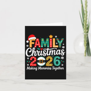 Cartão Família Engraçada Natal 2026 Correspondente Grupo 