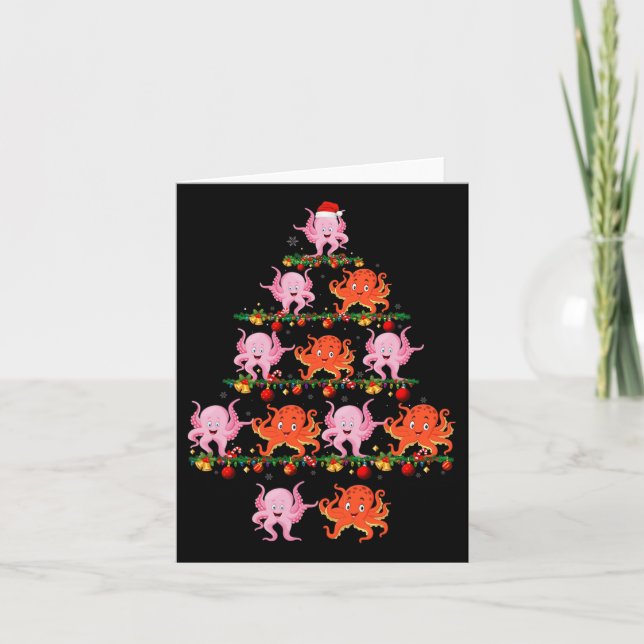 Cartão Família Pajama define a correspondência de Natal O (Frente)