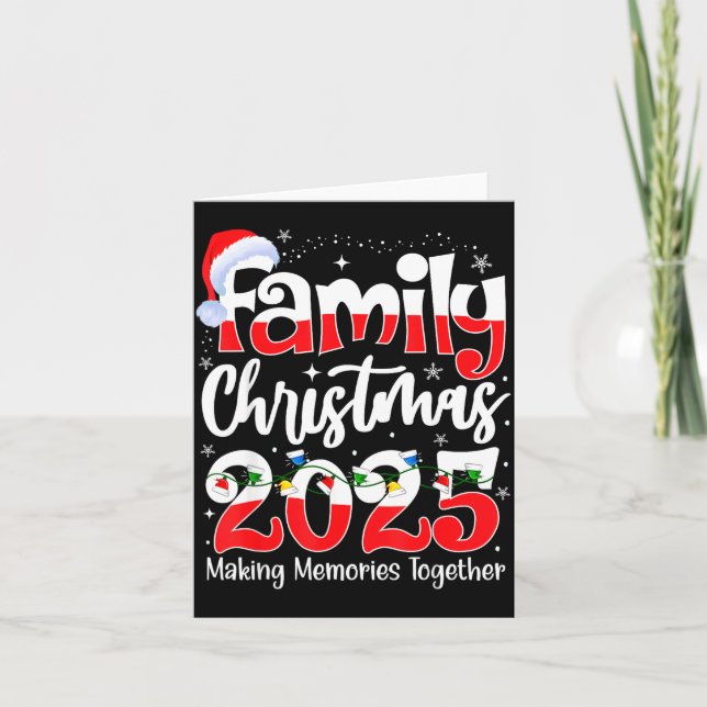Cartão Family Christmas 2025 Matching Family Christmas 20 (Frente)