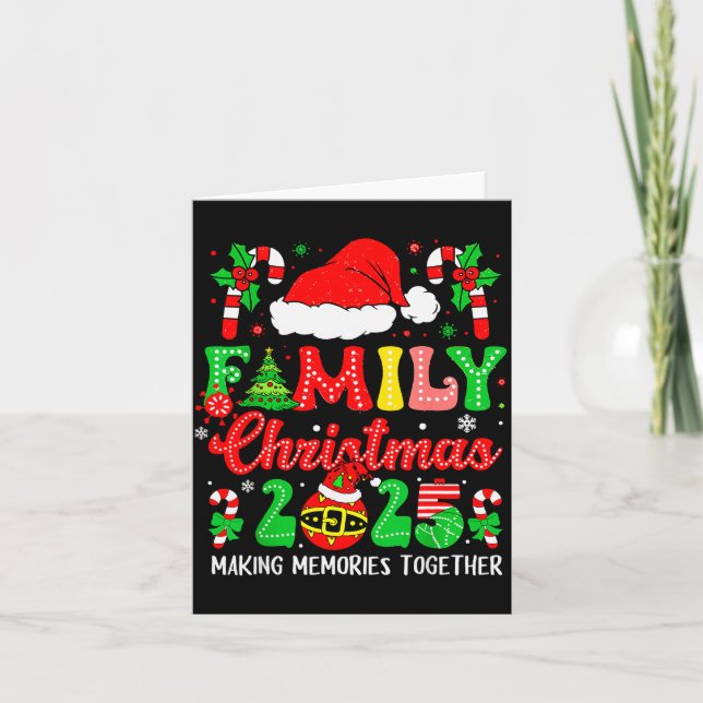 Cartão Family Christmas 2025 Matching Family Christmas Xm (Frente)