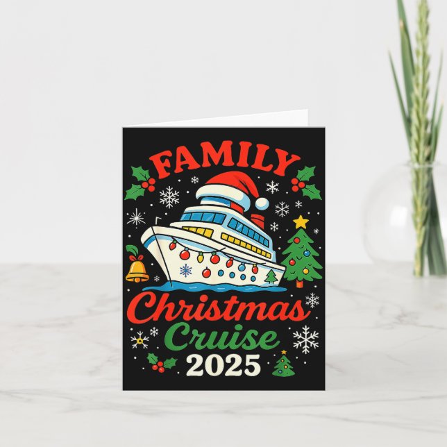 Cartão Family Christmas Cruise 2025 Matching Family Winte (Frente)