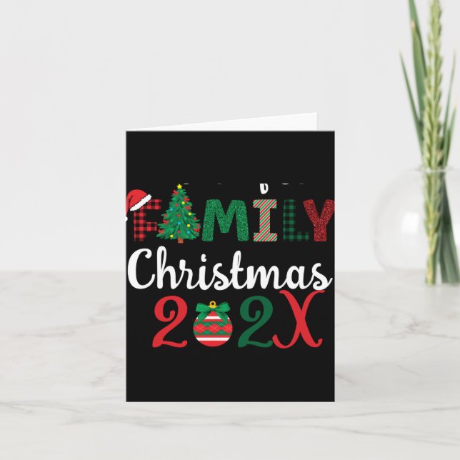 Cartão Family Christmas Making Memories Together T Shirt  (Frente)
