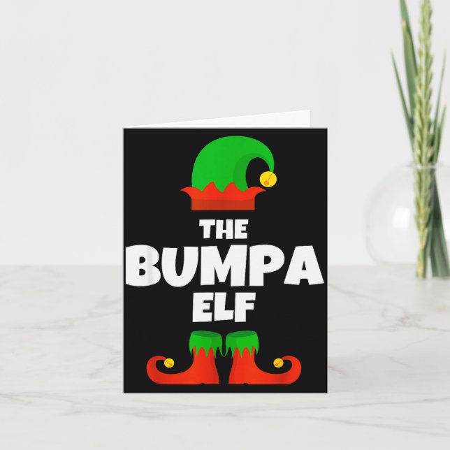 Cartão Family I'm The Bumpa Elf Christmas Matching Pajama (Frente)