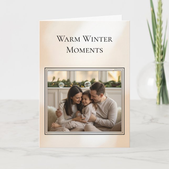 Cartão Family Photo Christmas Card (Frente)