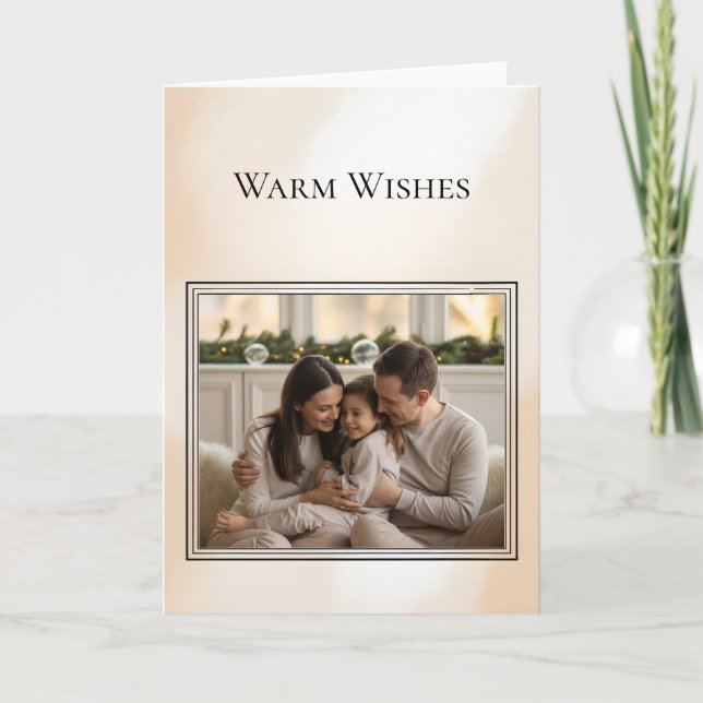 Cartão Family Photo Christmas Card (Frente)