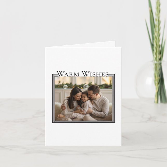 Cartão Family Photo Christmas Card (Frente)