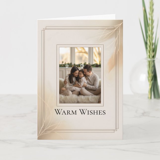 Cartão Family Photo Christmas Card (Frente)