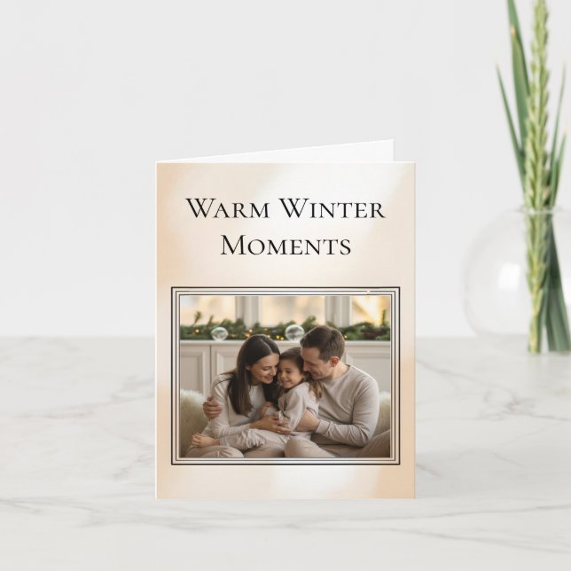 Cartão Family Photo Christmas Card (Frente)