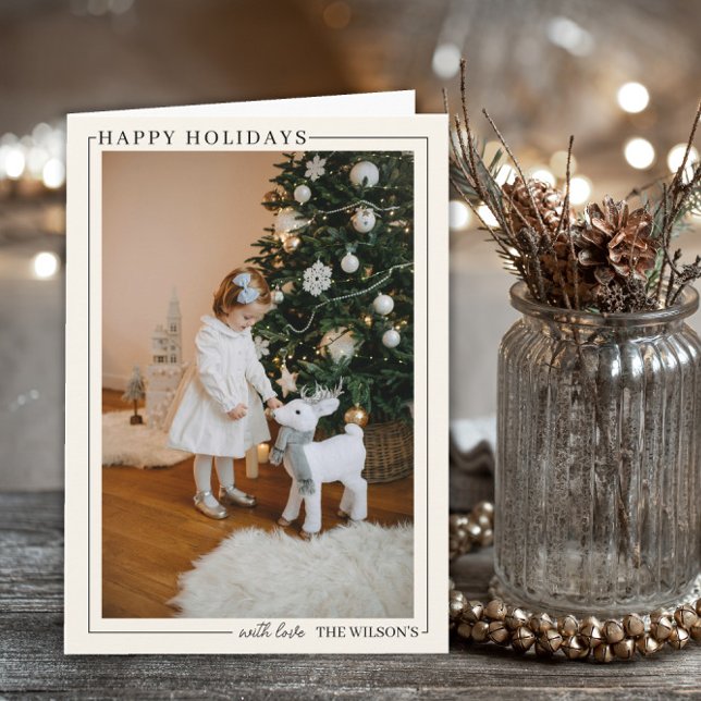 Cartão Family Photo Holiday Card Custom Christmas  (Criador carregado)