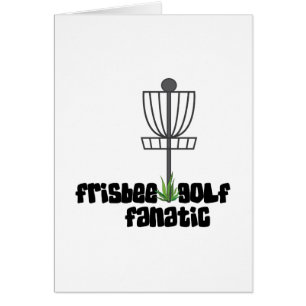 Cartão Fanático do golfe do Frisbee