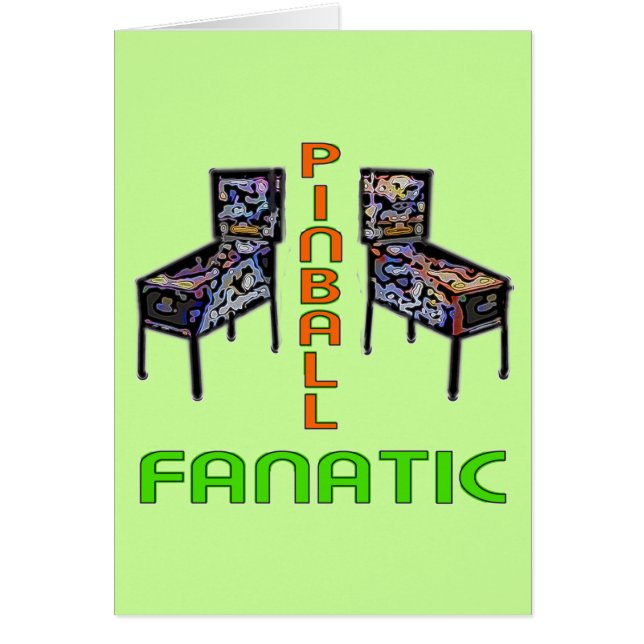 Cartão Fanático do Pinball (Frente)