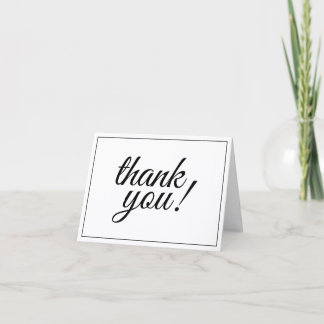 Cartão Fancy and Luxurious "thank you!" Postcard