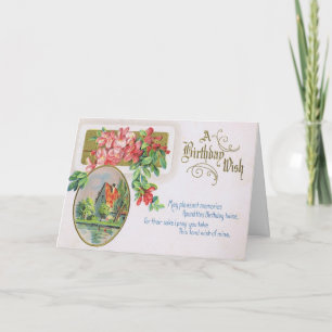 Cartão Fancy Birthday Card with Gorgeous Red Roses