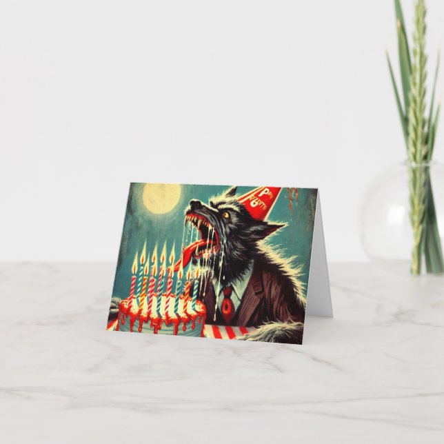 Cartão Fang-tastic Birthday (Frente)