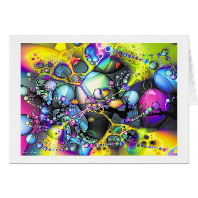 Cartão Fantasia 13 do Fractal (Frente Horizontal)