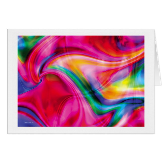 Cartão Fantasia 20 do Fractal (Frente Horizontal)