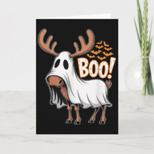 Cartão Fantasia de Fantasma Moose Boo Festa de Halloween