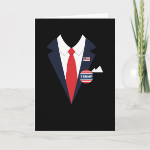 Cartão Fantasia de Halloween do Donald Trump Traje Engraç