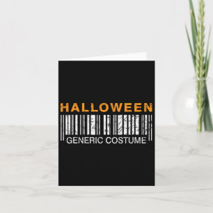Cartão Fantasia de Halloween Engraçada Genérica