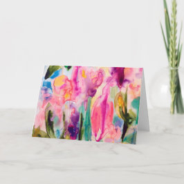 Cartão fantasia de jardim