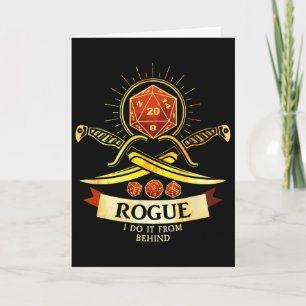 Cartão Fantasia de Jogador Rebelde Rpg Cl
