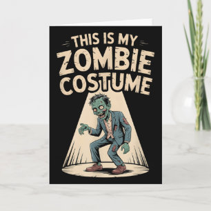 Cartão Fantasia de Zumbi