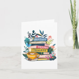 Cartão Fantasia Drama Tragédia Livros Sutis