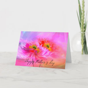 Cartão fantasia floral dia das mães