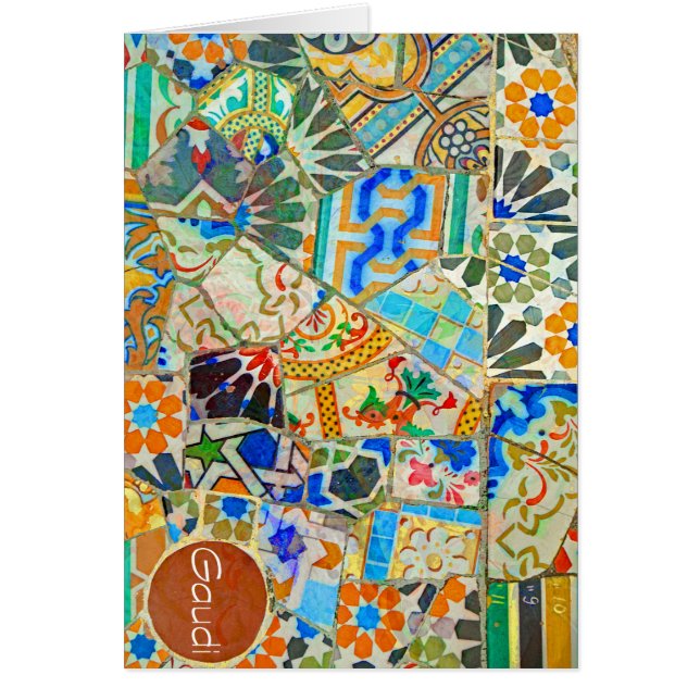 Cartão Fantasia. Gaudi. Imagem 2 (Frente)