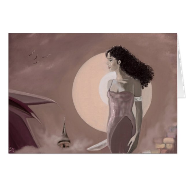 Cartão Fantasia heróico (Frente Horizontal)