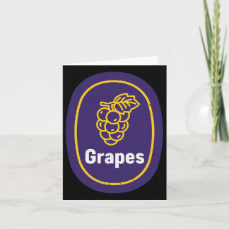 Cartão Fantasias de Adesivos de Uvas para Crianças Corres