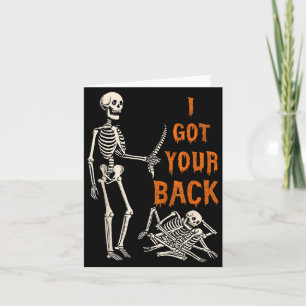Cartão Fantasias de Halloween Esqueletos Estou com as sua