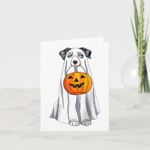 Cartão Fantasias engraçadas de Fantasma de Halloween para
