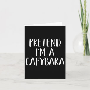 Cartão Fantasie um Fantasia de Capivara Festa Divertida d