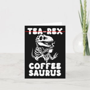 Cartão Fantasioso Traje de Esqueleto de Dinossauro Goth T