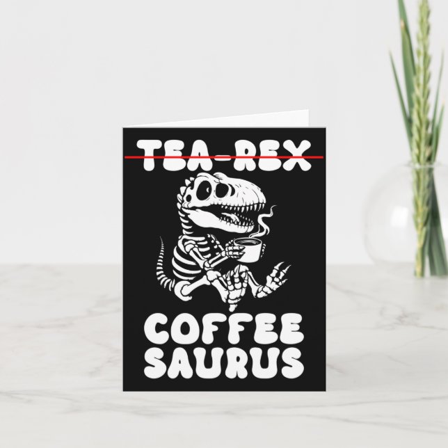 Cartão Fantasioso Traje de Esqueleto de Dinossauro Goth T (Frente)