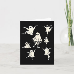 Cartão Fantasma do Ballet Professor de Dança Assustador R