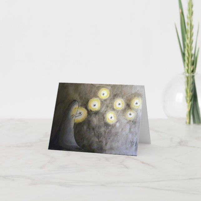 Cartão fantasma e vaga-lumes (Frente)