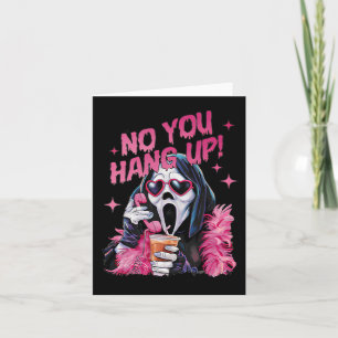 Cartão Fantasma Engraçado Chamando Halloween Não Você Des