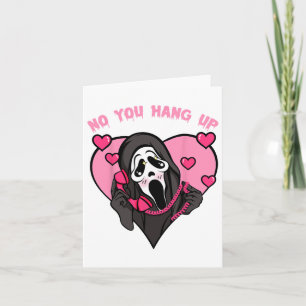 Cartão Fantasma Engraçado Chamar Figurino De Halloween Nã