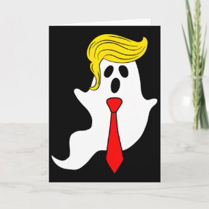 Cartão Fantasma engraçado do Trump Cabelo do Trump Hallow