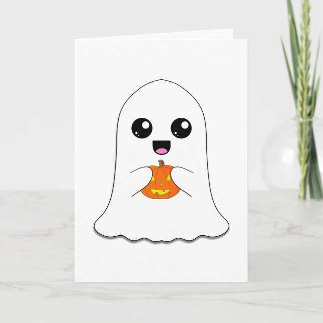 Cartão Fantasma Feliz (Frente)