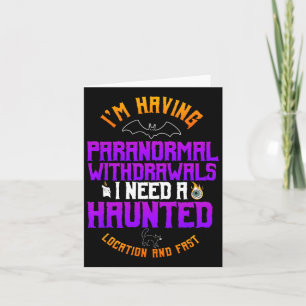 Cartão Fantasma Hunter Paranormal Caça Espírito H de Hall