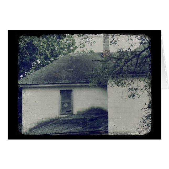 Cartão Fantasma na janela (Frente Horizontal)