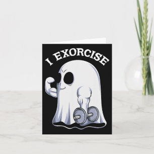 Cartão Fantasma que eu Exorcizo Diversão Exercício Academ