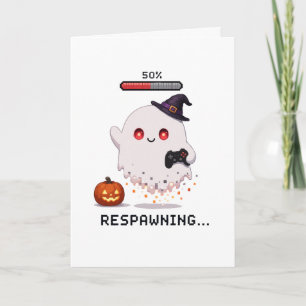 Cartão Fantasmas de Jogos Halloween Ressuscitando