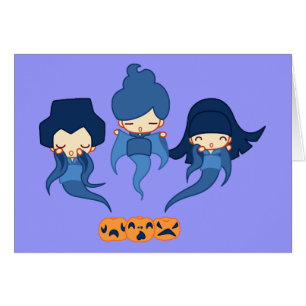 Cartão Fantasmas de Kokeshi