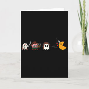 Cartão Fantasmas Engraçados Parody Halloween Gamer anos 8
