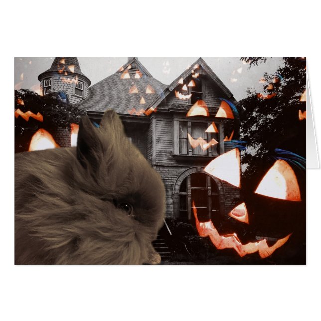 Cartão Fantasmas, Gouls e Bunnies (Frente Horizontal)